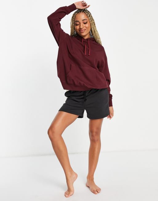 Girls shop burgundy hoodie