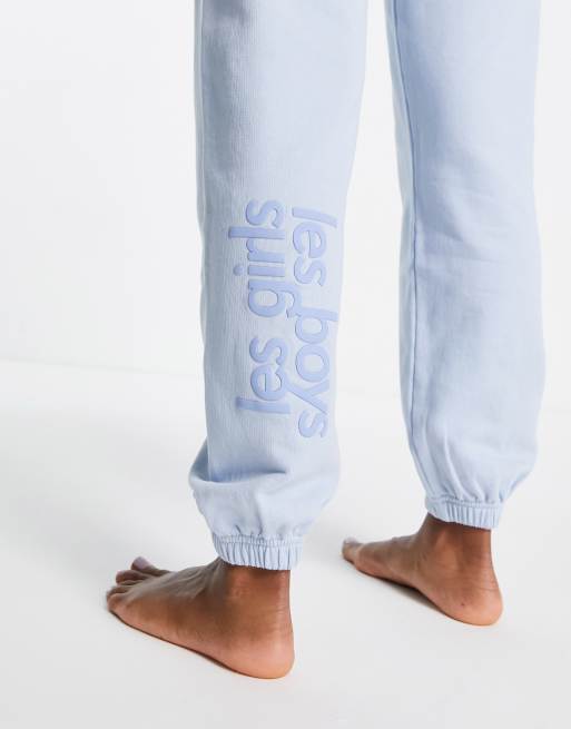 Les Girls Les Boys ultimate regular jogger in blue ASOS