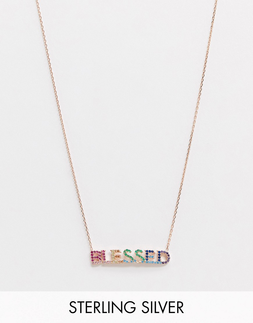 Lesa Michelle Blessed Rainbow Necklace-Multi
