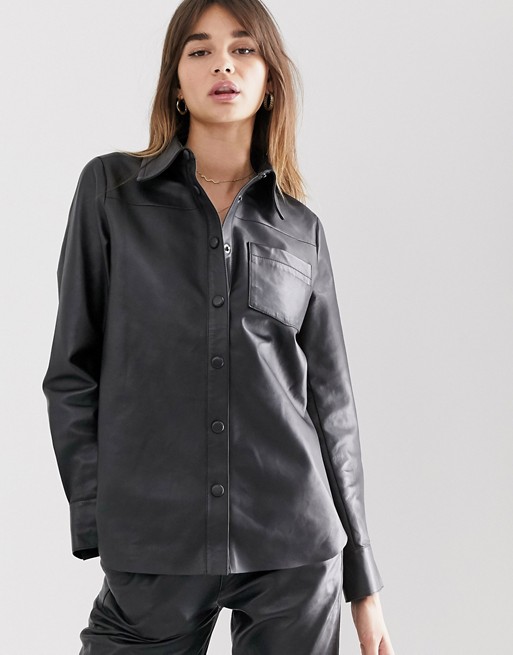 Levete Room leather shirt