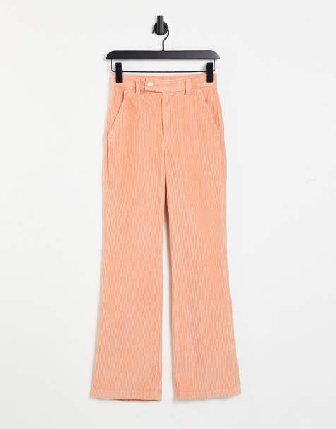 Levi cord flare trouser in beige