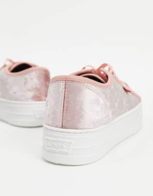 levi's flatform lace up trainer