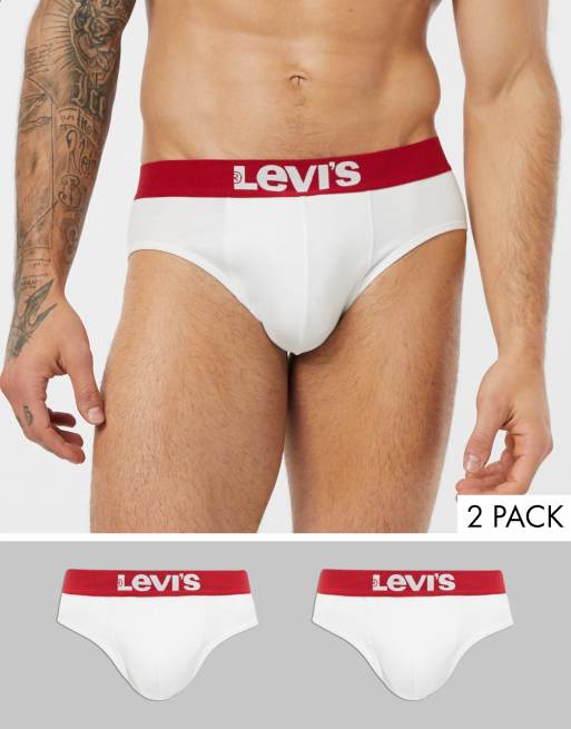 Levis 2 pack briefs in white | ASOS