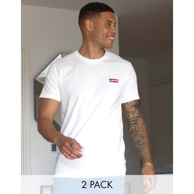 Levi's white crew clearance neck