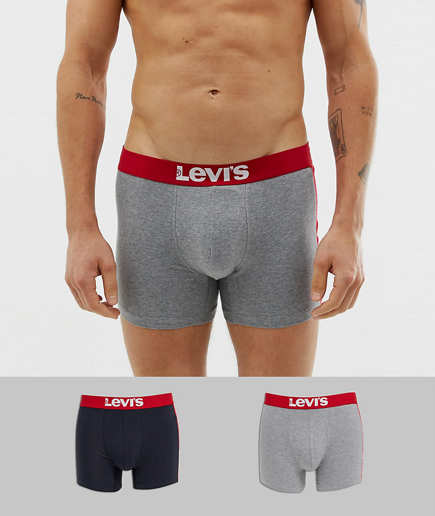 Levi's 2 pack side panel logo trunks-Multi