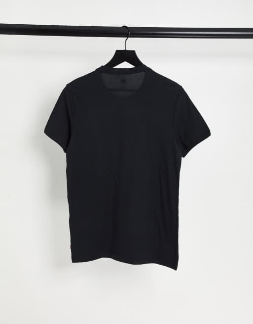 Levi's 2 pack t-shirt in white/black with babytab logo