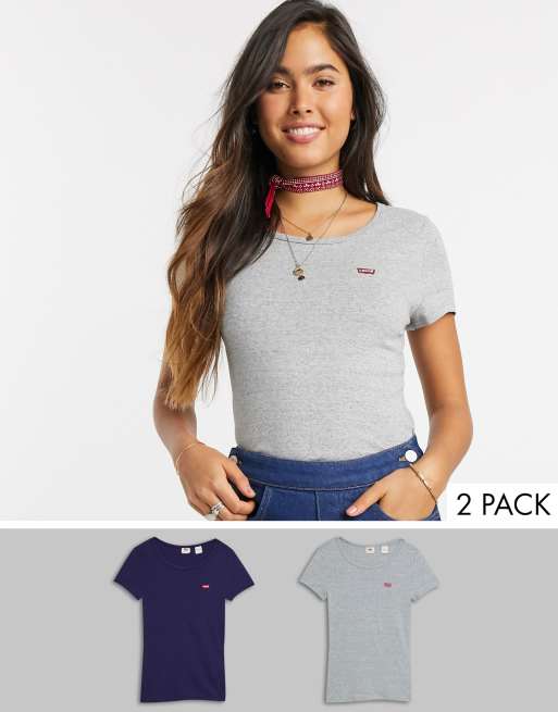 Levi's – 2-pack t-shirtar – Endast online