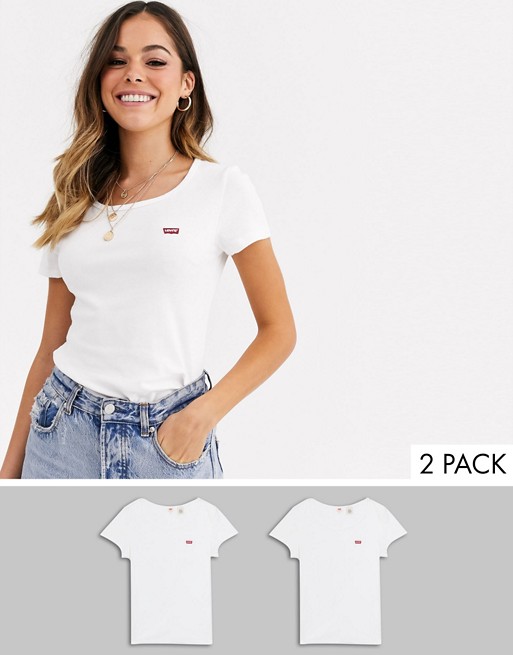 Levi's 2 pack white t-shirts
