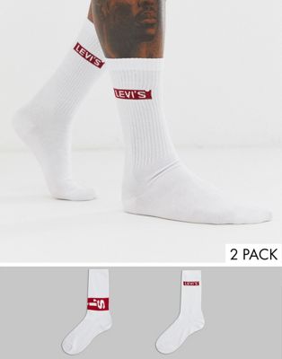 pack wraparound logo socks in white 