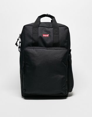 Levi's 25L backpack in black with batwing logo