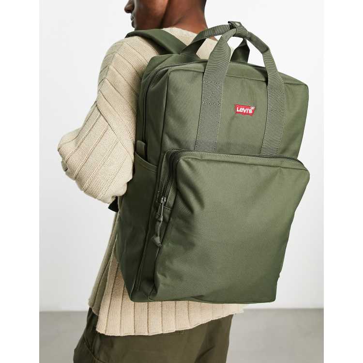 Levi's 25L backpack in green with batwing logo | ASOS