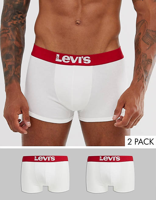 Levi's – 2er Packung weiße Unterhosen