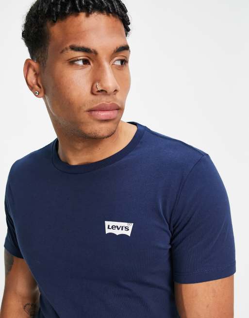 Levi s 2pack batwing logo t shirt in blue grey ASOS