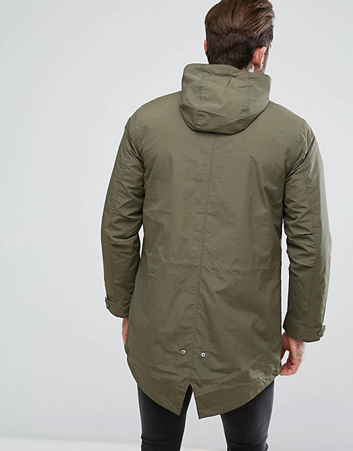 Levis 3 in 1 Fishtail Parka Olive Night