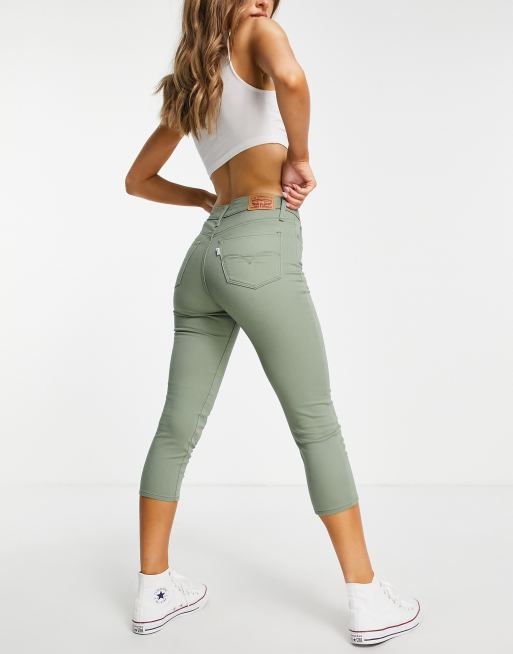 Levi's 311 shaping skinny capri jeans in 22 coolest sea spray | ASOS