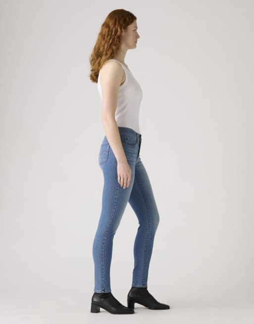 Levi's - 311 - Vormgevende skinny jeans in blauw, 4 van 4