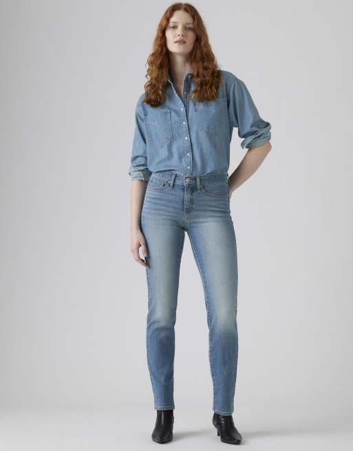 Levi's - 314 - Corrigerende rechte jeans in blauw, 3 van 4