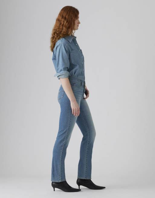 Levi's – 314 – Figurformende Straight Jeans in Blau, 4 von 4