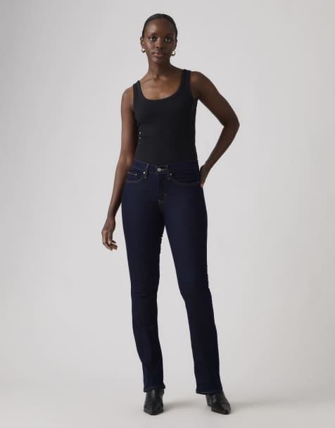 Levi's - 315 - Corrigerende bootcut jeans in blauw - view 1