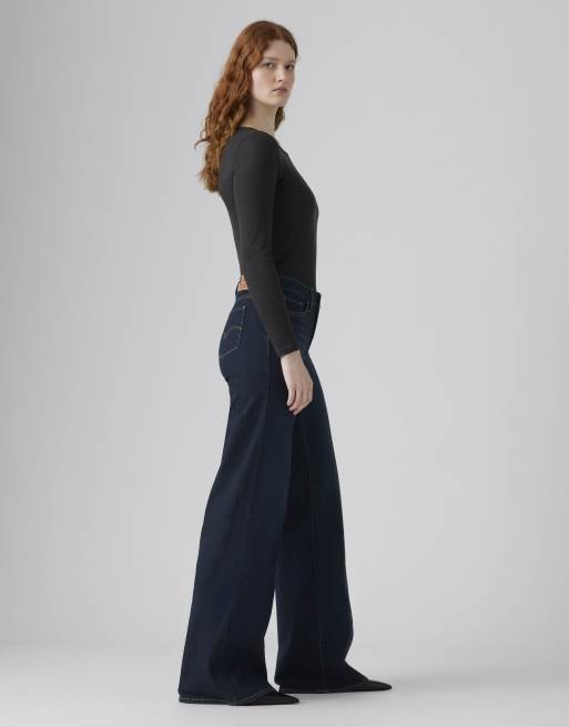 Levi's - 318 - Jeans a fondo ampio modellanti blu, 4 di 4