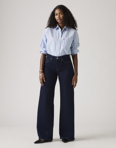 Levi's - 318 - Vaqueros azules moldeadores de pernera ancha - view 1
