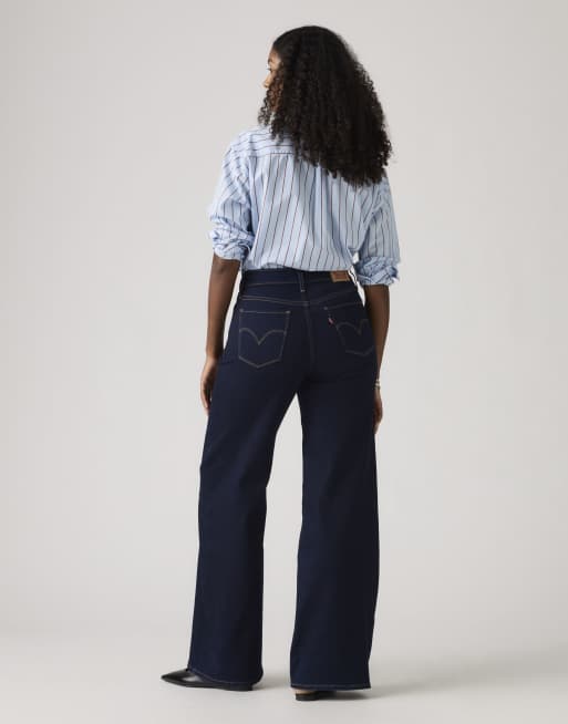 Levi's - 318 - Vaqueros azules moldeadores de pernera ancha, 2 de 4