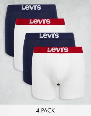 Levi's 4 pack logo trunks in multi
