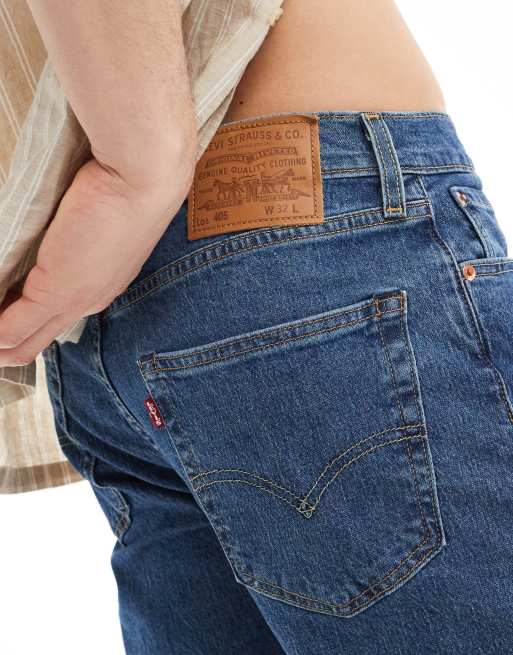 Levi's - 405 Original Performance Cool - Short classique droit - Bleu foncé, 3 de 5
