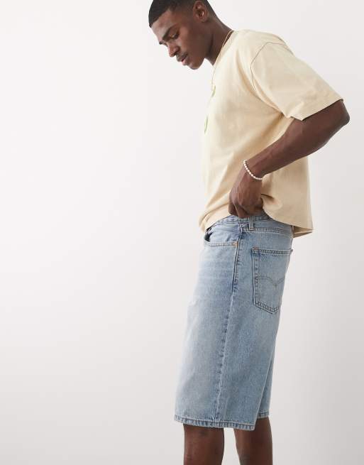 Levi's 405 standard denim shorts in light wash, 3 of 9