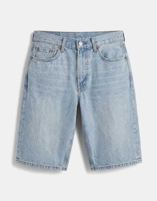 Levi's 405 standard denim shorts in light wash, 6 of 9