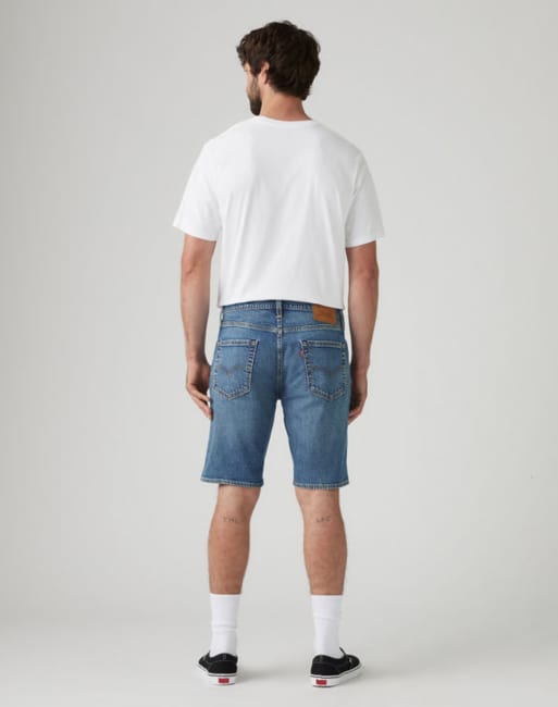 Levi's 405 standard shorts in blue, 2 of 4