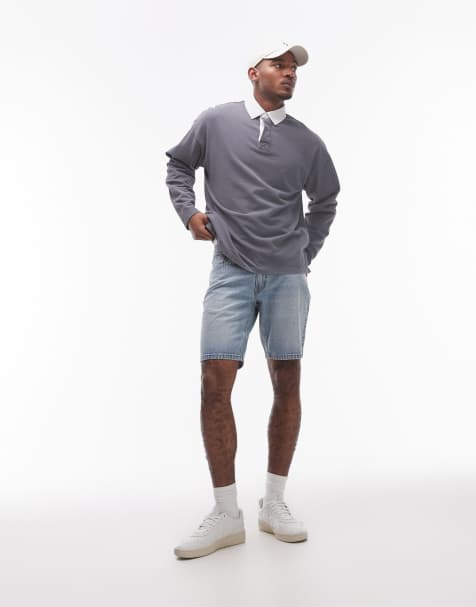 Levi's – 445 Athletic – Jasnoniebieskie szorty jeansowe o prostym kroju - view 1