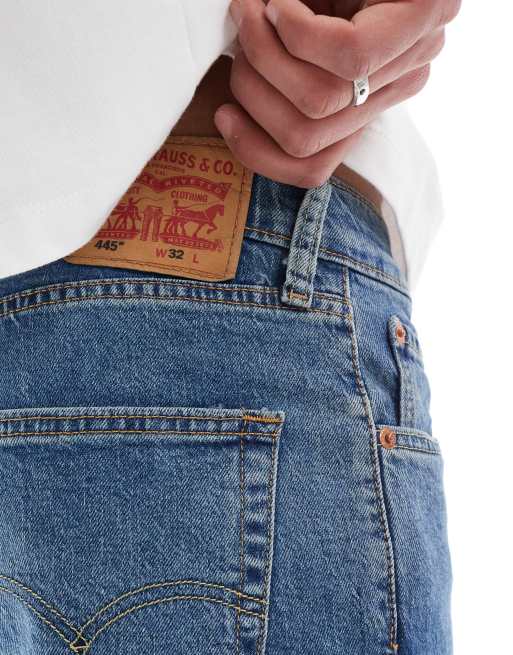 Levi's - 445 - Short en jean droit style sport - Délavage moyen, 4 de 5