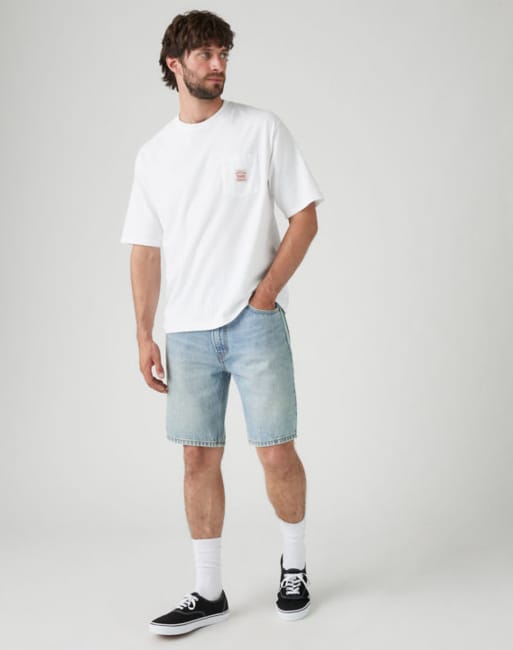 Levi's 454 relaxed shorts my best album shorts in light blue, 3 of 4