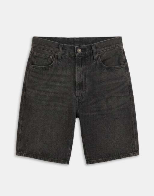 Levi's – 468 – Locker geschnittene Jeans-Shorts in verwaschenem Schwarz, 6 von 7