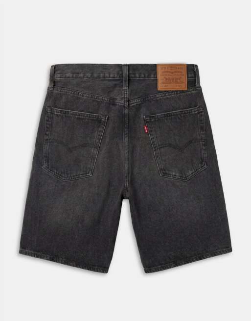 Levi's – 468 – Locker geschnittene Jeans-Shorts in verwaschenem Schwarz, 7 von 7