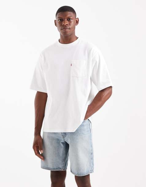 Levi's 468 loose denim shorts light blue - view 1