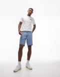 [Levi's] Levi's 468 loose fit denim shorts in mid wash-Blue W34 L9 Mid Wash