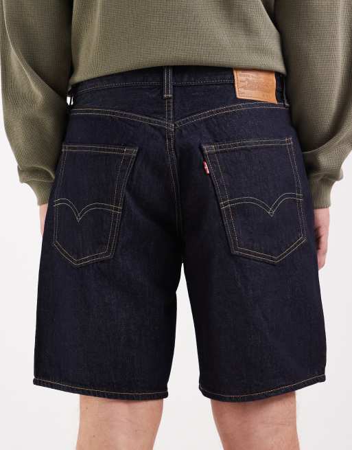 Levi's 468 løse denimshorts i indigo, 5 af 5
