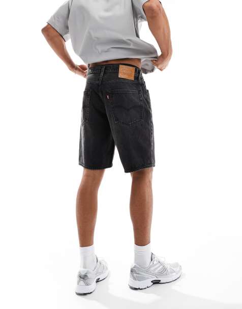 Levi's - 468 - Short ample en jean - Noir délavé - view 1