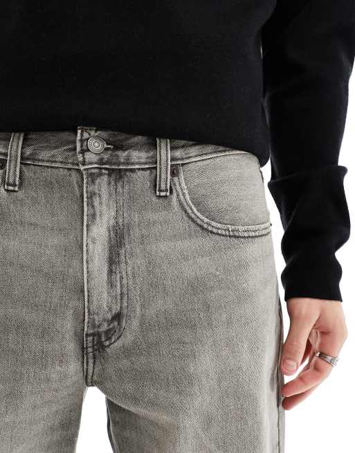Levi's - 468 Stay Loose - Shorts i lysegrå vask, 5 af 5