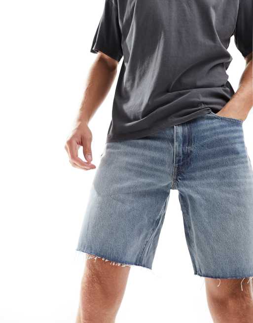 Levi's - 468 Stay - Pantaloncini di jeans ampi lavaggio blu chiaro