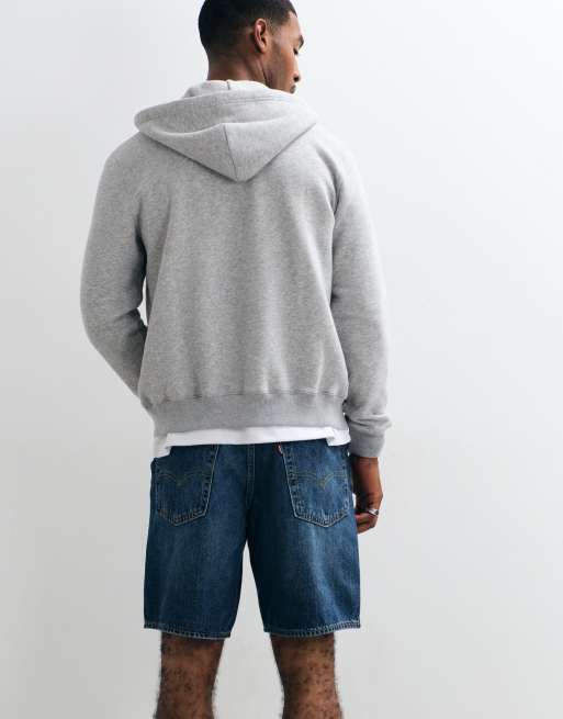 Levi's - 468 tay - Mellembl,å forvaskede og løse denimshorts, 3 af 5
