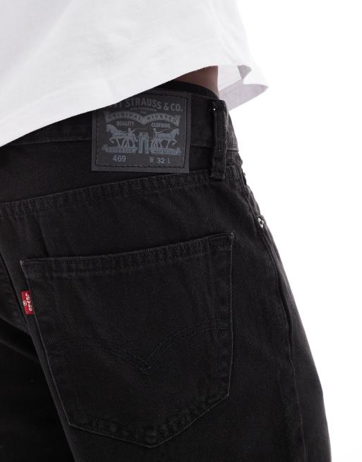 Levi's – 469 – Locker geschnittene Jeansshorts in Schwarz, 12 Zoll Schrittlänge, 3 von 5
