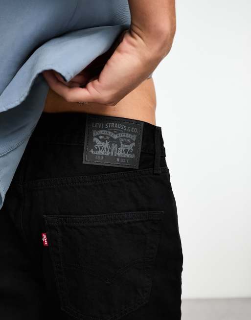 Levi's – 469 – Locker gewebte Shorts in Schwarz, 2 von 4