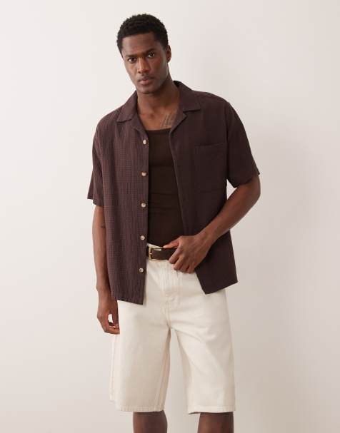 Levi's 469 loose fit denim shorts in ecru - view 1
