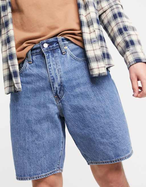 Levi's 469 loose fit denim shorts in goal mid wash | ASOS