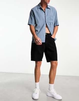 Levi's 469 Black Denim Shorts, Men's Size 34 (W34) cotton black type Vintage Second Hand