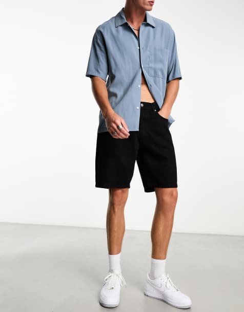 Levi's - 469 - Løstsiddende, vævede shorts i sort - view 1