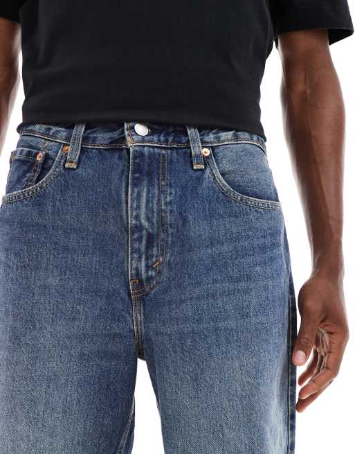 Levi's – 469 – Niebieskie szorty jeansowe o luźnym kroju, 5 z 5